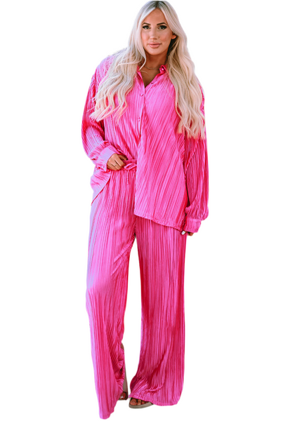 Pink & Pleated Set
