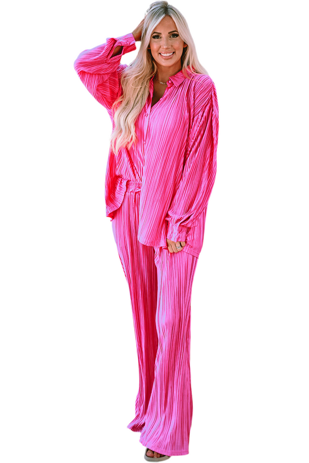 Pink & Pleated Set