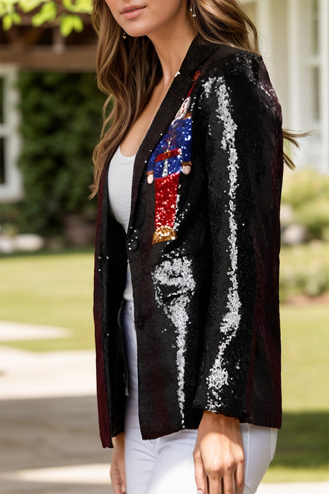 Sequin Nutcracker Blazer