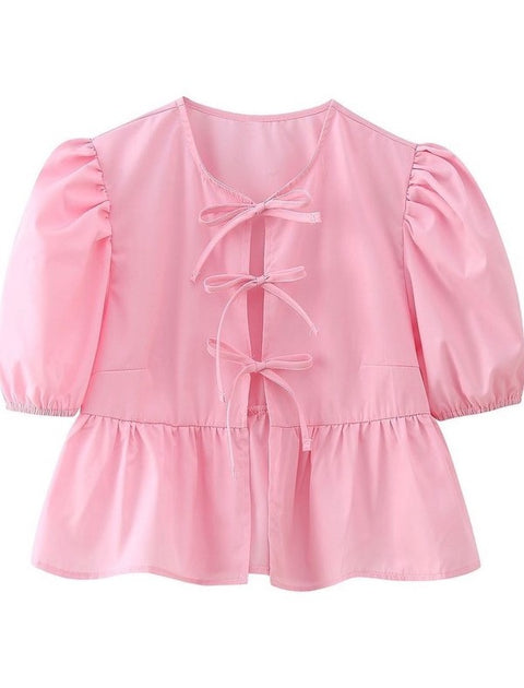 For The Girls Peplum Blouse