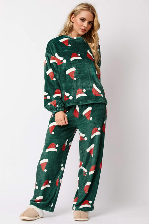 Christmas Hat Pants Set