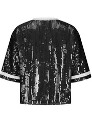 Gameday Sequin Football Top