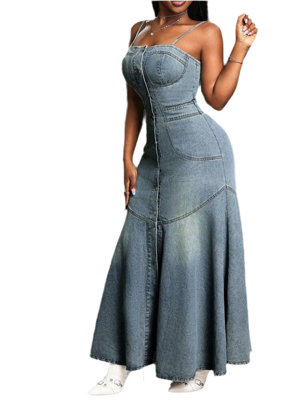 Dainty Denim Dress