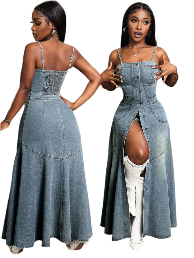 Dainty Denim Dress