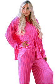 Pink & Pleated Set