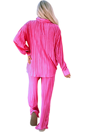 Pink & Pleated Set