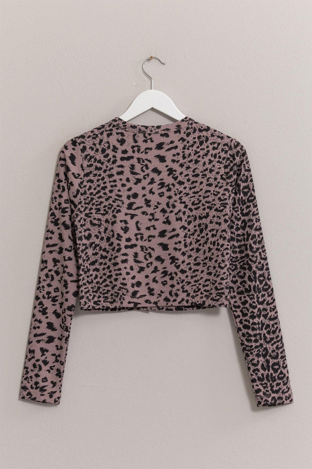 Leopard CropCardigan