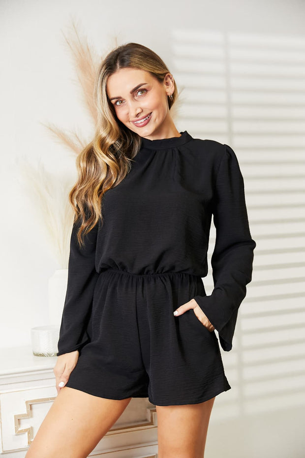 Black On Black Romper