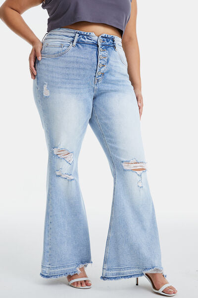 BAE. “Beautiful As Ever”                   Raw Flare Jeans