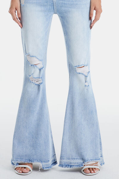 BAE. “Beautiful As Ever”                   Raw Flare Jeans