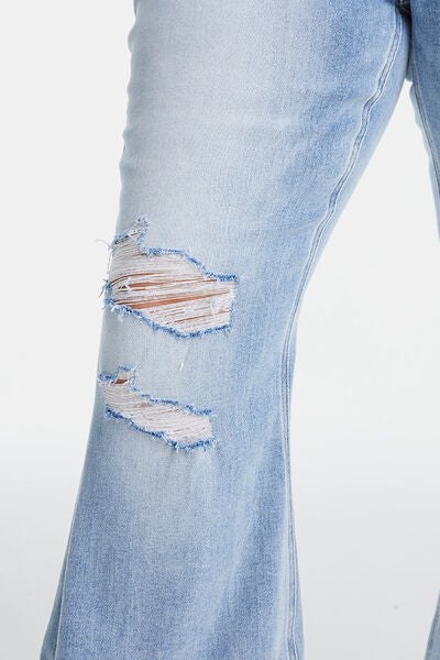 BAE. “Beautiful As Ever”                   Raw Flare Jeans