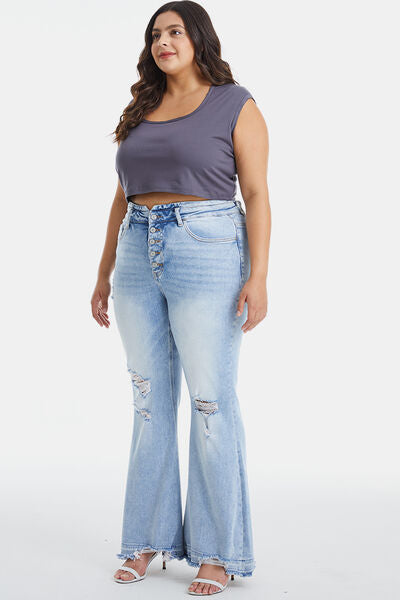 BAE. “Beautiful As Ever”                   Raw Flare Jeans