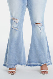 BAE. “Beautiful As Ever”                   Raw Flare Jeans