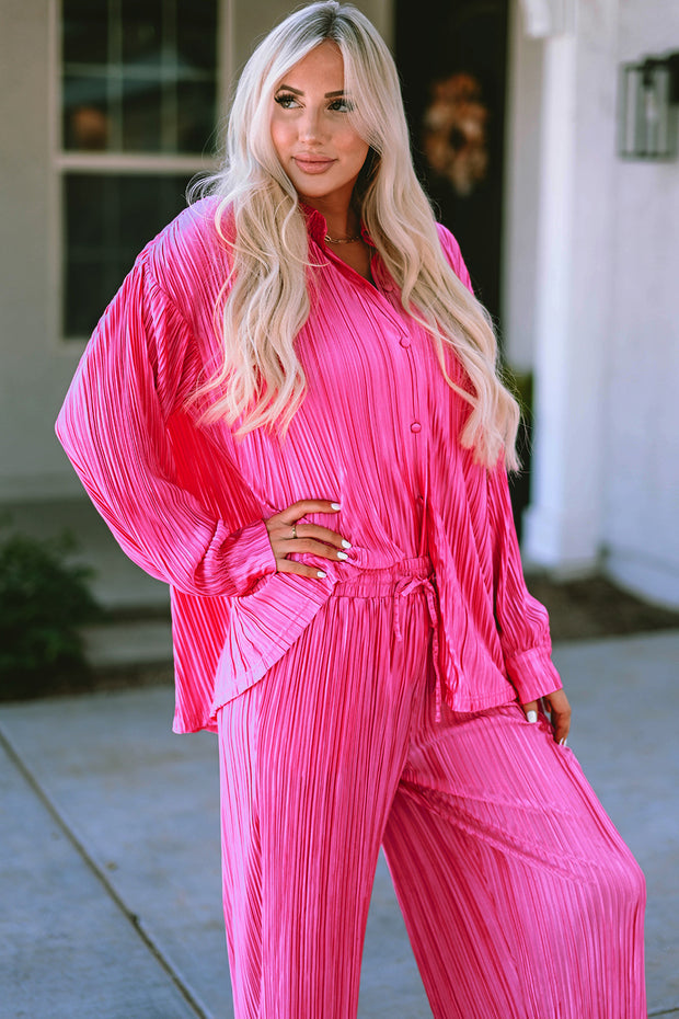 Pink & Pleated Set